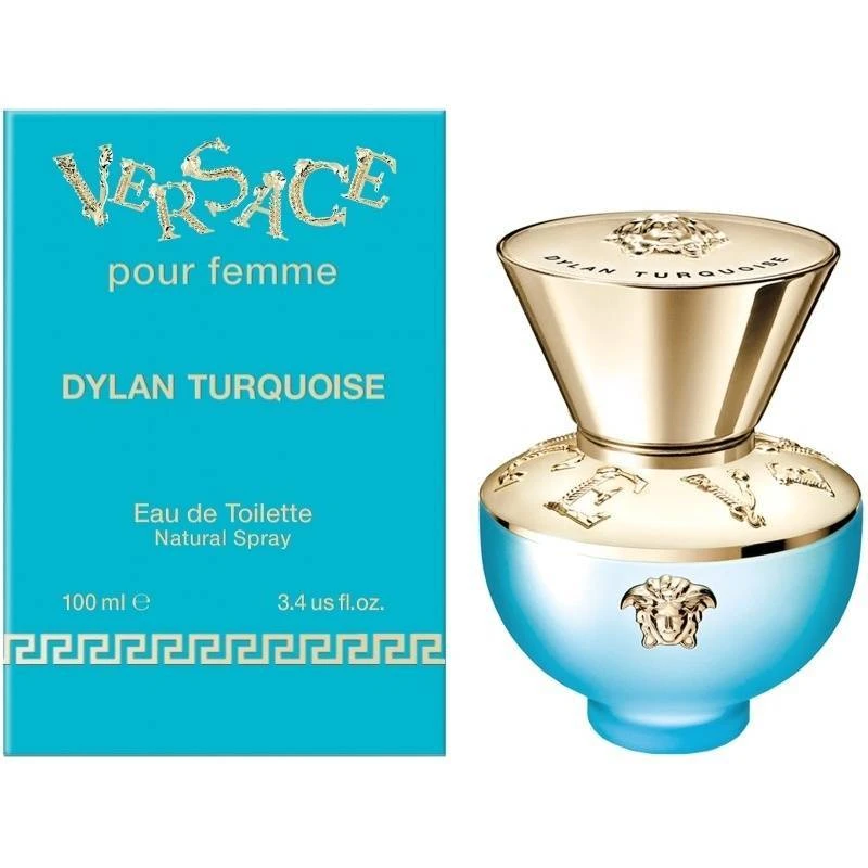 Versace Dylan Turquoise Pour Femme EDT 100 Ml 4 Versace Dylan Turquoise Pour Femme EDT 100 Ml - Billede 2